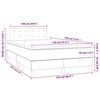 vidaXL Boxspring met matras fluweel donkergroen 120x190 cm