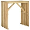 vidaXL Bartafel 100x60x110 cm ge&iuml;mpregneerd grenenhout