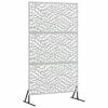 vidaXL Privacyscherm 100 x 50 x 180 cm Gegalvaniseerd staal zilver
