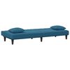 vidaXL 2-delige Loungeset met kussens fluweel blauw