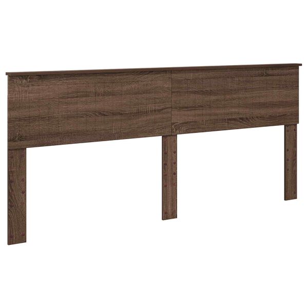 vidaXL Hoofdbord Bruin Eiken 200 cm Bewerkt hout