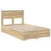vidaXL Bedframe met lade met hoofdeinde met opslag Bewerkt hout