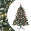 vidaXL Kunstkerstboom Groen 150 cm PVC en Plastic en Staal