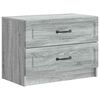 vidaXL Nachtkastje Grijs sonoma 62 x 34,5 x 44,5 cm Bewerkt hout