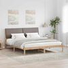 vidaXL Bedframe Bruin en taupe 180 x 200 cm Massief grenenhout