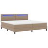 vidaXL Boxspringbed met matras Cappuccino 200 x 200 cm Kunstleer