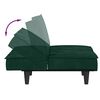 vidaXL Slaapbank fluweel donkergroen