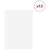 vidaXL Decorpanelen 12 pcs Wit 21 x 30 x 0.3 cm Bewerkt hout