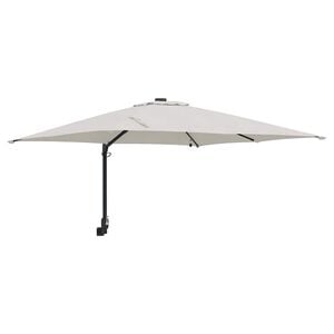 vidaXL Tuinparasol Zand 248,5 x 247,5 x 160 cm Polyester en staal