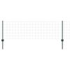 vidaXL Euro-hek met palen 50 x 0,6 m PVC-Coated Staal Groen Mesh
