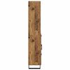 vidaXL Hoge kast met lade Oudhout 69,5 x 34 x 180 cm Bewerkt hout