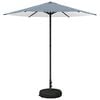 vidaXL Tuinparasol met Basis 230 x 230 cm Polyester Rechthoekig