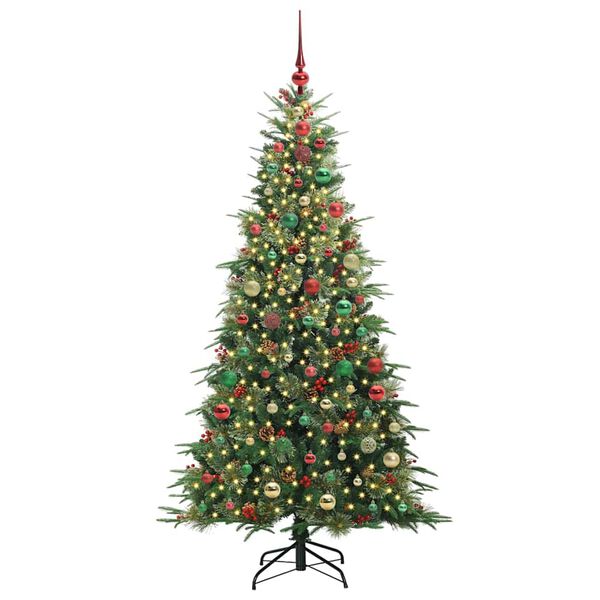 vidaXL Kunstmatige Inklapbare Kerstboom Groen 180 cm PE en PVC