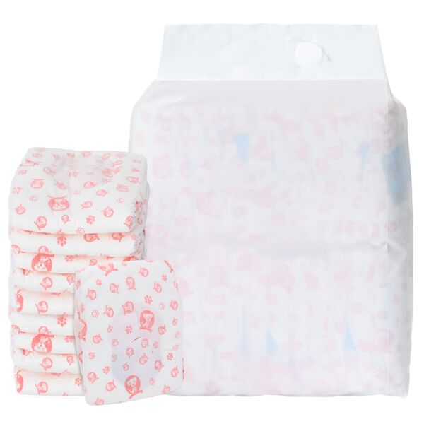 vidaXL Wegwerpdoggyluier voor teefjes 50 pcs Wit M