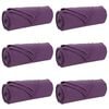 vidaXL Kleden 6 st Paars 200 x 150 cm 2.61 kg Fleece