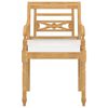 vidaXL Stoelen Batavia 8 st met kussens massief teakhout