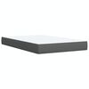 vidaXL Boxspring met matras stof donkergrijs 120x190 cm