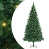 vidaXL Kunstkerstboom Groen 300 cm PVC en Metaal en Plastic