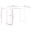 vidaXL Bartafel rechthoekig boomrand 200x80x112 cm massief eikenhout