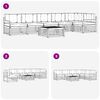 vidaXL Buiten bankenset met kussen 7 pcs Natuurlijk en Beige