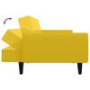 vidaXL Slaapbank 2-zits fluweel geel