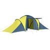 vidaXL Tent 6-persoons blauw en geel