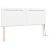 vidaXL LED Hoofdbord Wit 160 cm Nep Leer