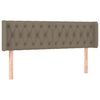 vidaXL Hoofdbord LED 163x16x78/88 cm stof taupe