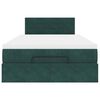 vidaXL Ottoman bed met matras 120x200cm fluweel donkergroen