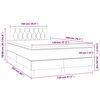 vidaXL Boxspring met matras fluweel donkergroen 120x200 cm