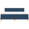 vidaXL Boxspringbed met kussen met hoofdeinde Blauw 180 x 200 cm Stof