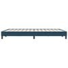 vidaXL Boxspring zonder matras fluweel donkerblauw 160x220 cm