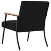 vidaXL Fauteuil Zwart 59 x 75 x 78 cm Stof