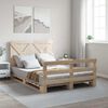 vidaXL Bedframe met hoofdbord massief grenenhout 160x200 cm