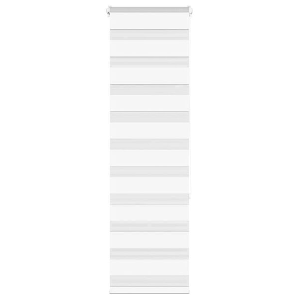 vidaXL Zebra rolgordijn 50x150 cm stofbreedte 45,9cm polyester wit