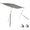 vidaXL Schaduwdoekset T-top 170x170x(113-182,5) cm antracietgrijs