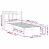 vidaXL Bedframe Bruin 90 x 190 cm Massief grenenhout