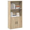 vidaXL Boekenkast 60x24x120 cm bewerkt hout sonoma eikenkleurig