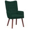 vidaXL Fauteuil Donkergroen 63 x 67 x 94 cm Fluweel