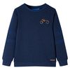 Kindertrui 92 gem&ecirc;leerd marineblauw