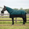 vidaXL Paardendeken Donkergroen en Zwart 125 cm Polyester