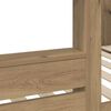 vidaXL Bunk Bed voor Kinderen Artisan Eiken 90 x 200 cm Bewerkt hout