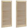 vidaXL Kastdeur 2 pcs Naturel 49,5 x 2,1 x 110 cm Massief grenenhout