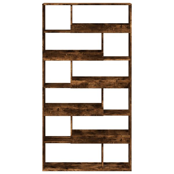 vidaXL Boekenkast 100x33x187,5 cm bewerkt hout gerookt eikenkleurig