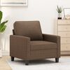 vidaXL Fauteuil 60 cm stof bruin