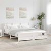 vidaXL Bedframe met hoofdeinde Wit 180 x 200 cm Bewerkt hout