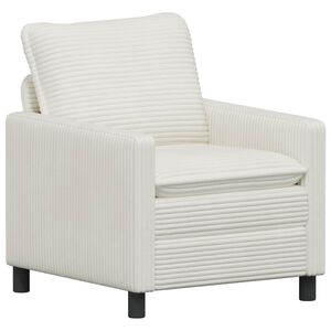 vidaXL Bank Cr&egrave;mekleurig 76 x 81 x 87,5 cm Polyester