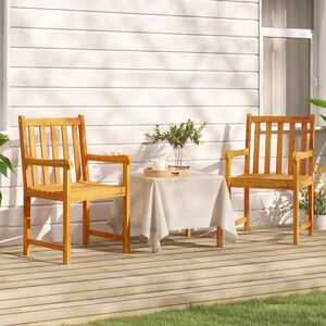 vidaXL Tuinstoelen 2 st Naturel Massief Acacia Hout