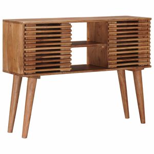 vidaXL Handgemaakte Eindtafel Teakbruin 100 x 30 x 75 cm