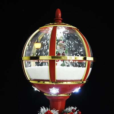 vidaXL Straatlantaarn met kerstman LED 175 cm